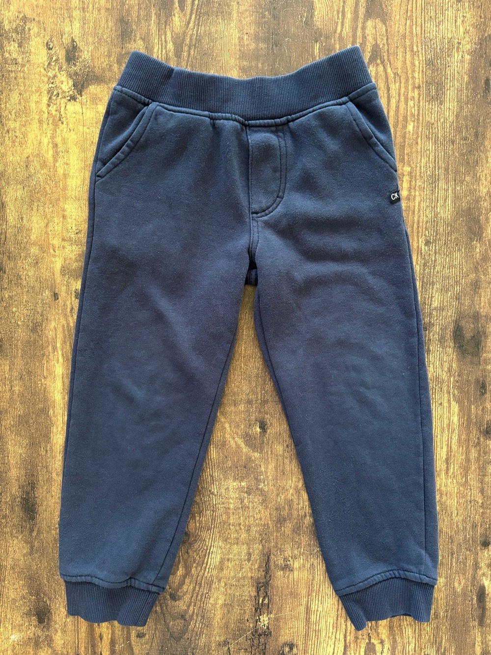 Calvin Klein Jeans Navy Fleece Joggers for Kids